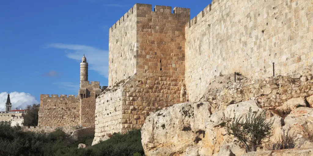 An image of the disheveled but still standing walls of Jerusalem