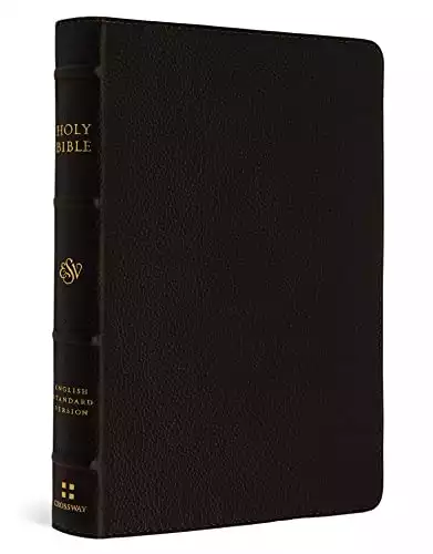 ESV Large Print Compact Bible (Buffalo Leather, Deep Brown)